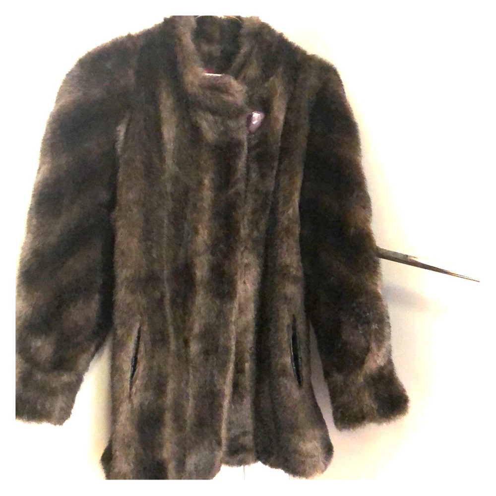 Vintage brown fur jacket
